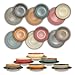 ARCA, Set 12 Piatti Coordinati Maya in Ceramica Decorata, Servizio per 6 Persone, con Piatti Fondi e Piani, Moderni e Colorati, Lavabili in Lavastoviglie