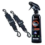 WAVESRX 24" Jet Ski Tie-Down Straps (2PK) + Ceramic Sealant Spray Wax (AquaShield) I Secure Retrieva