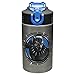 Zak Designs Marvel Black Panther - Stainless Steel Water Bottle with One Hand Operation Action Lid and Built-in Carrying Loop, Kids Water Bottle with Straw Spout is Perfect for Kids (15.5 oz,BPA-Free)