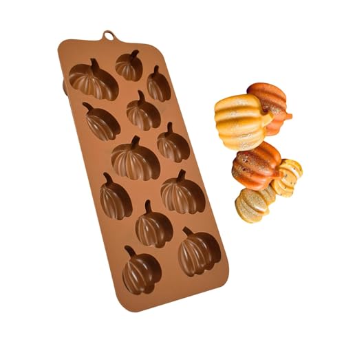 Generisch Moldes de calabaza de silicona – Murciélagos Halloween moldes para tortitas | Molde para tartas de calabaza para amigos, niños, hornear en casa