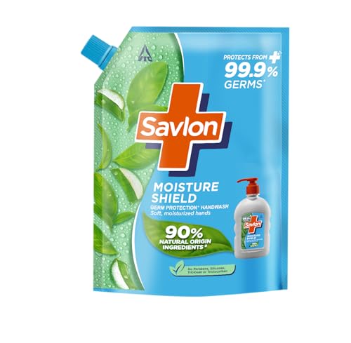 Savlon Moisture Shield Germ Protection Liquid Handwash Refill Pouch, 1500ml