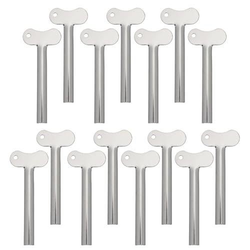 Exprimidor de pasta de dientes de acero inoxidable Artibetter de 15 piezas para baño y viajes