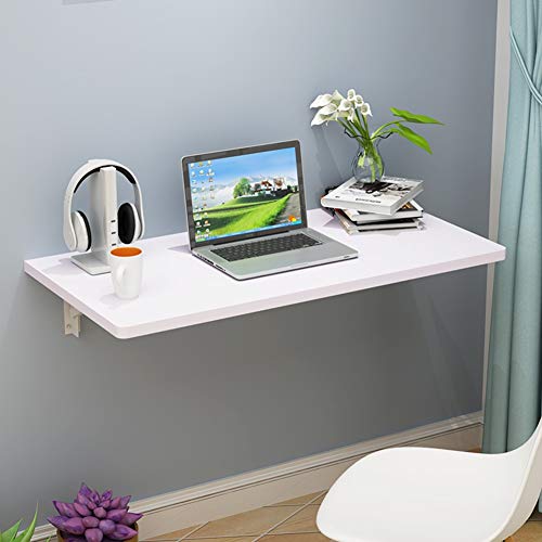 Charge 40-50 kg pour cette table pliante murale en bois blanc 90x50