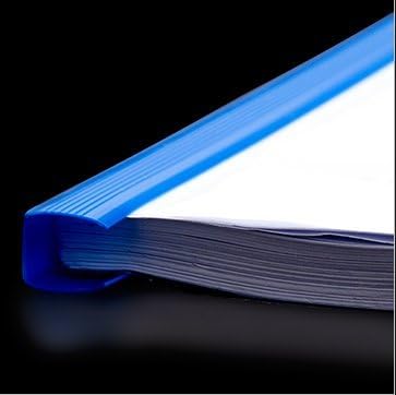 Plastic File Folder 10mm Sliding Bar Report Covers, 40 Sheet Capacity, Transparent Resume Presentation File Folders Organizer Binder for A4 Size Paper, 10 Pcs
