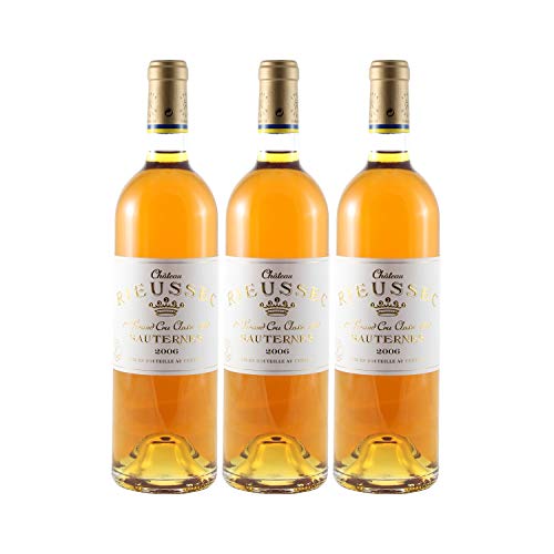 Château Rieussec Blanc 2006 - Appellation AOC Sauternes - Vin Doux Blanc de Bordeaux - Lot de 3x75cl - Cépages Sémillon, Sauvignon Blanc Cover