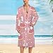 Silly Goose Rainbow Fashion Bath Robe Soft Bathrobe for Women Men Nightgown Loungewear