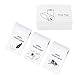 Vetbuosa Papier Thermique Autocollant Blanc pour Imprimante Thermique Portable Printer, 50 mm x 3,5 m, Diamètre 30 mm, 3 Rouleaux