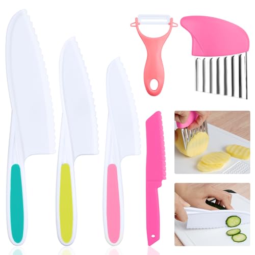 HOTUT 6-Piece Nylon Kids Knife Set
