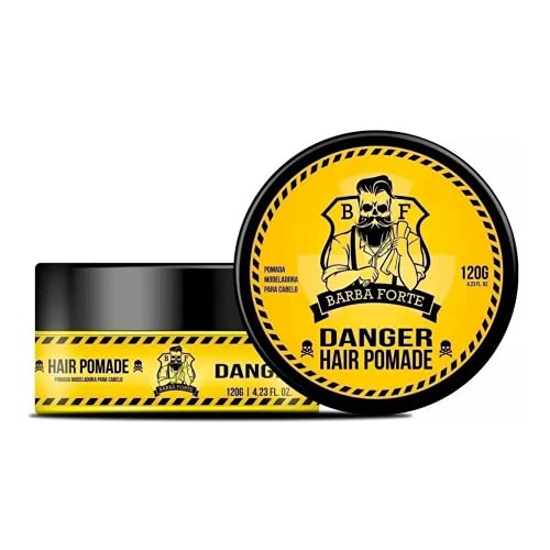Kit Barba Forte Shampoo Danger 250g + Beard Bálsamo Danger 170g + Hair Pomada Danger 120g