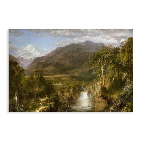 Poster Frederic Edwin Church Le cœur des Andes pour creer un cocon serein