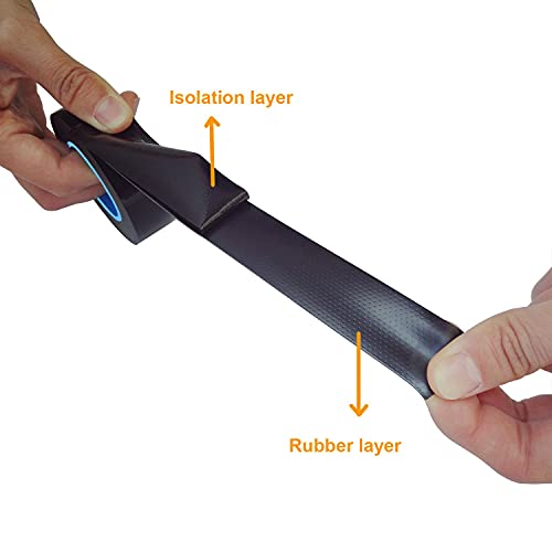 Lichamp 6-Pack Seal Self Fusing Rubber Tape For Electric Cable Splicing And Pipe Water Leak Repair, 1-Inch X 10-Feet X 6 Rolls #TOP4