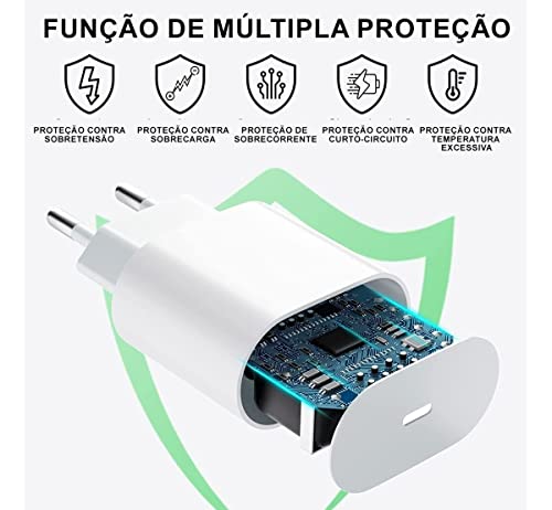 Carregador PD Turbo USB-C Para iPhone 12, 13 e 14