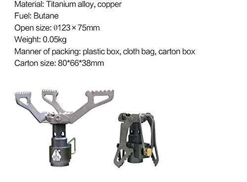 2x Mini brûleur de cuisson extérieur 3000W pliable camping réchaud à