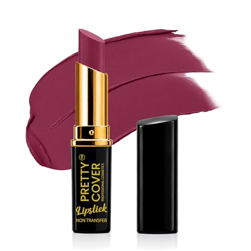 Image of Pure Matte Creamy Lipstick, Highly Pigmented & Long Lasting, 3.2g (Deep Magenta)
