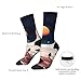 XZDWPY Space Journey Unisex Mid-Calf Socks 2 Black-2 Polyester Skin-Friendly Moisture-Wicking Fashionable Crew Socks
