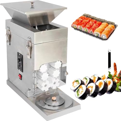 Commercial 5l Stainless Steel Automatic Rice Ball Machine,Japanese Sushi Machine,2000PCS per Hour DIY Detachable Sushi Forming Machine,Uniform Size,Easy to Clean,220V
