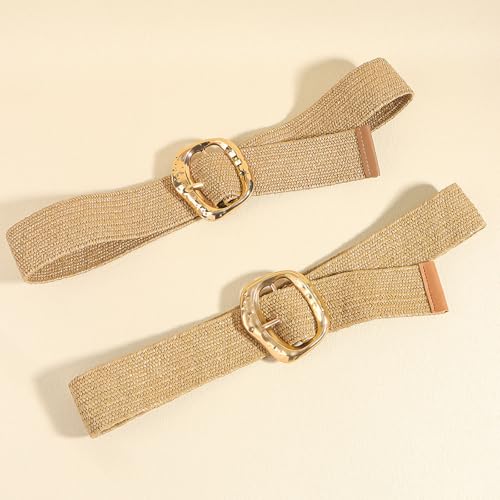 Cotton Linen Adjustable Waist Strap For Dresses Simple Woven Straw Belt Women Fashion Accessory Waistband Women's Be4
