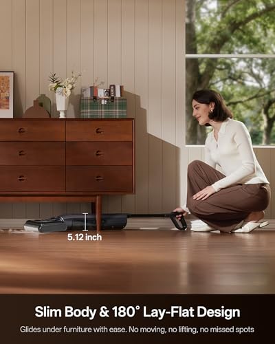 Image of Ultenic Wet Dry Vacuum Cleaner, Vacuum Mop for Wet & Dry Messes, 180 Lay-Flat & Auto Self-Cleaning, 60Mins Runtime & Edge-Cleaning, Anti-Tangle Roller for Hard Floor and Pet Hair, AC1 TriFlex