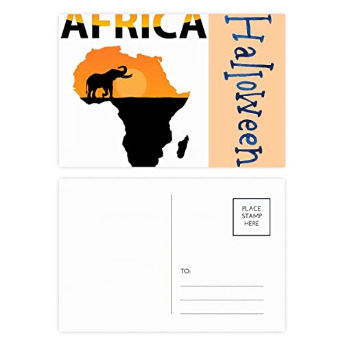 Cartes postales Afrique éléphant en carton premium mat