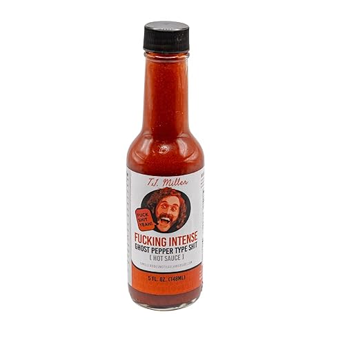 T.J.'s Choice F****** Intense Ghost Pepper Type S*** Salsa picante hecha a mano con pimientos frescos orgánicos cultivados en granja en Indiana y