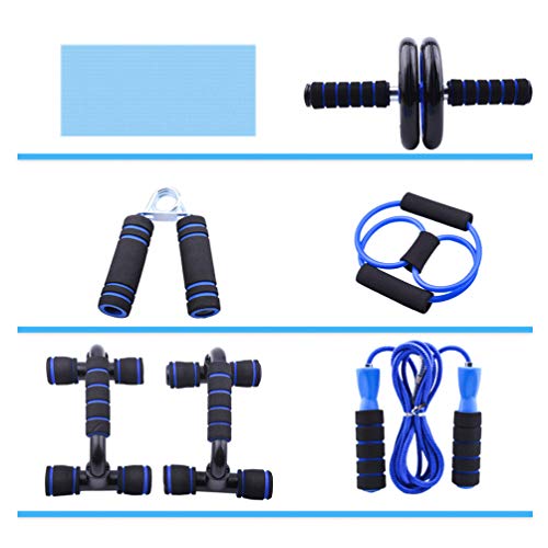 Conjunto de rodas giratórias ABS 6 em 1 da Besportble, com faixas de resistência no joelho, alças de