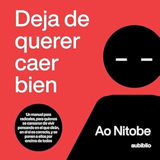 Diseño de la portada del título Deja de querer caer bien