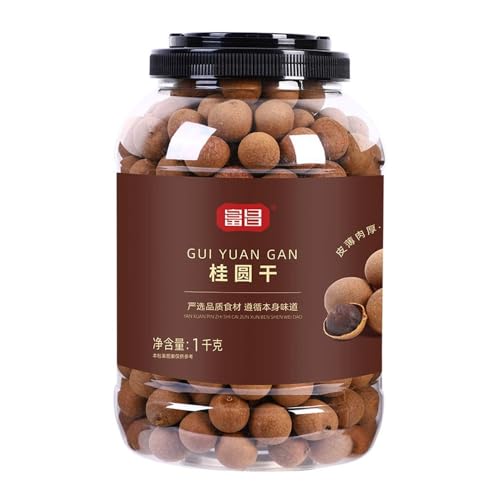 1 kg de carne regordeta seca de Longan, cáscara fina, piedra pequeña, fragante y dulce, perfecta for sopas congee o simplemente empapada en agua