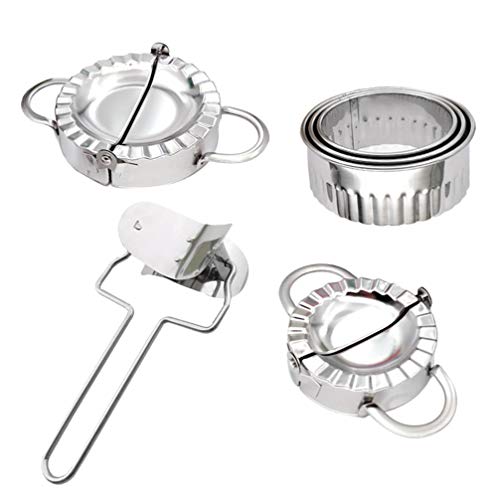 Foto von Hemoton 6 Stück Edelstahl Teigtaschen-Formen Pierogi Maker Teigpresse Ravioli Maker Gebäck Werkzeug
