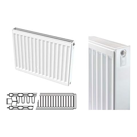 Myson Radiator 700mm (H) x 400mm (L) Type 21 P+ 2001Btu Double Panel Single Convector 10 Year Guarantee Cover