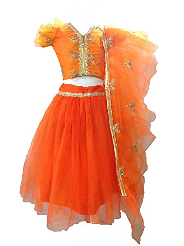 Image of Aglare designer Lehenga choli for kids,small girl,girls,organza Seagreen,Ppink