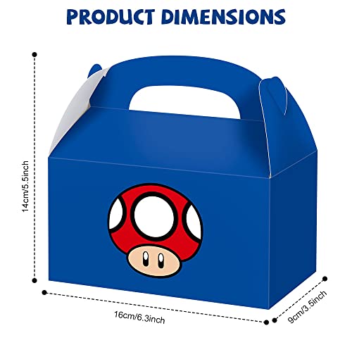 Bchocks 24 Pcs Party Favor Candy Boxes For Super Bros Mario Birthday Party Supplies, Party Gift Goody Treat Candy Boxes For Super Bros Mario Party Favors Decor Birthday Party Decor #TOP1