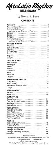 Afro-Latin Rhythm Dictionary: A Complete Dictionary For All Musicians #TOP1