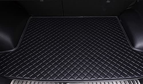 Tapis coffre voiture en cuir finition luxe noir pour Ford Focus Mk2