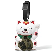 Amazon.co.jp: 招き猫 スーツケース用荷物タグ シリコンラッキー