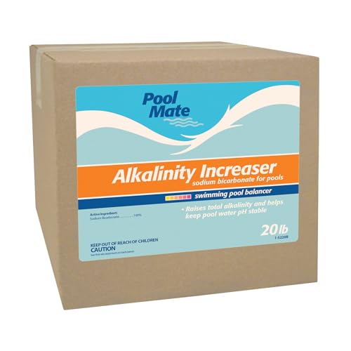 Pool Mate 20-Pounds Premium Alkalinity Increaser for Swimming Pools, 100% Sodium Bicarbonate