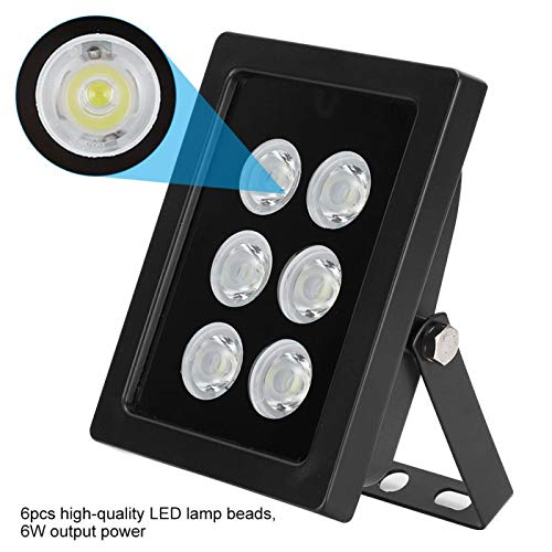 Luz para câmera, luz de preenchimento à prova d'água, 6 unidades de contas de lâmpada LED Dc12V 6 L