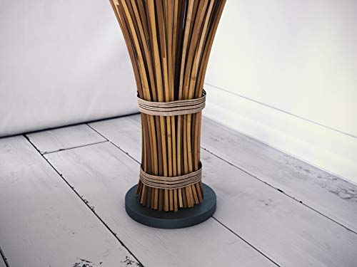 Kenroy Home 21065NR Sheaf Natural Reed Floor Lamp, 46 Inch Height, Brown