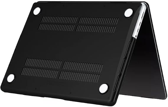 Case Crystal Front Back Transparent Cover Black, compatible with Apple Macbook Pro 14inch M3/M4/Max A3112 A3185 A3401 A2918 A1992