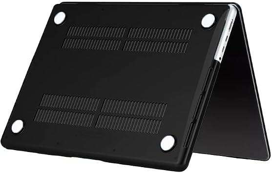 Case Crystal Front Back Transparent Cover Black, compatible with Apple Macbook Pro 14inch M3/M4/Max A3112 A3185 A3401 A2918 A1992