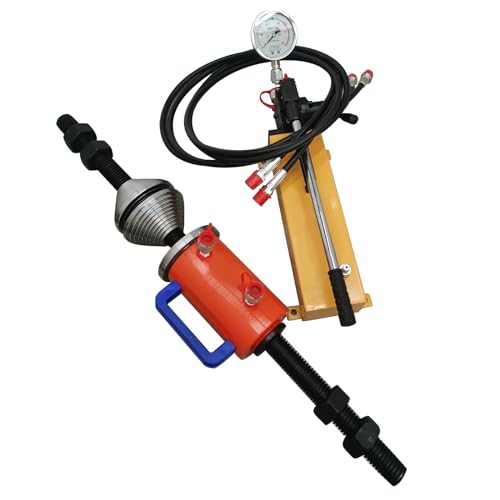 TECHTONGDA Manual Bushing Press Machine 30T Excavator Sleeve Pressing Machine Portable Track Pin Disassembly Machine Excavator Maintenance Equipment Crawler Pin Pressing Machine Rail Chain Press