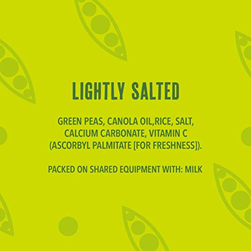 Harvest Snaps Veggie Chips (Green Pea Snack Crisps Lightly Salted, 3.3 oz) | Powered by Plant Protein, Gluten Free, Non-GMO Baked Vegetable Crisps | Made in USA (4 Pack)