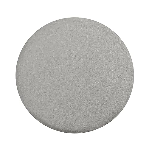 Image of NACIA Velvet Ottoman Pouffes Stool for Living Room Wooden Sitting Furniture Footrest Footstool for Foot Rest Upholstered Foam Cushioned Puffy for Home Decor, Dressing Table Stool (17 inch Height, Grey)