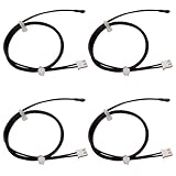 4 Pcs NTC 10K Thermistor Probe 15.7Inch, Air Conditioner Temperature Sensor, 10K Epoxy Sensitive Thermistor...