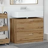 DIMENSIONS OPTIMALES & ROBUSTESSE : cette armoire de lavabo en bois durable mesure 78 x 37 x 59 cm (L x l x H) et pèse 23,4 kg, idéale pour votre salle de bain. Il offre une surface stable et résistante à l'humidité, conçue pour un usage quotidien et garantit une longue durée de vie.