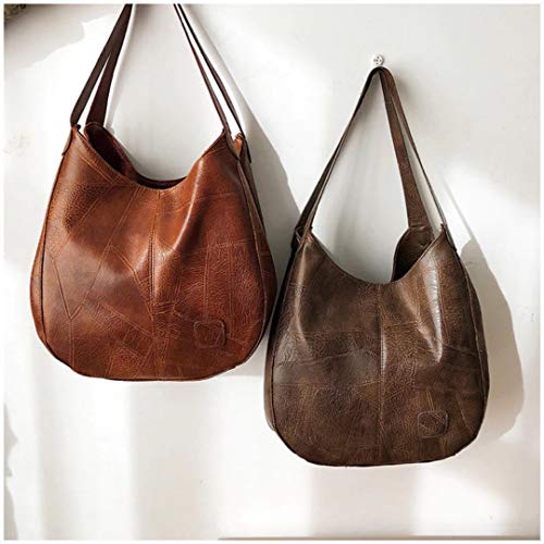 Bolsa de Mão Feminina Vintage Bolsa de Ombro Morashop (Café)