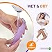 UNIMIKO Bikini Trimmer for Women, 3-in-1 Painless Womens Electric Razors & Pubic Hair Trimmer, Waterproof Womens Shaver with Ceramic Blades, USB Rechargeable Lady Groomer for Legs Underarm Face,Violet