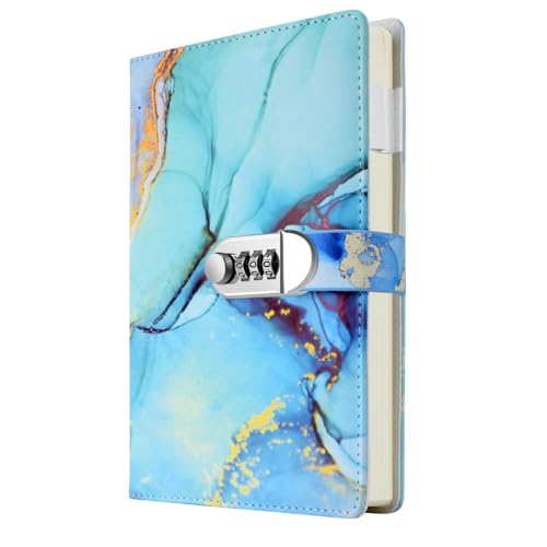 Journal intime pour filles avec cadenas A5 vert pour confier ses pensées chaque soir