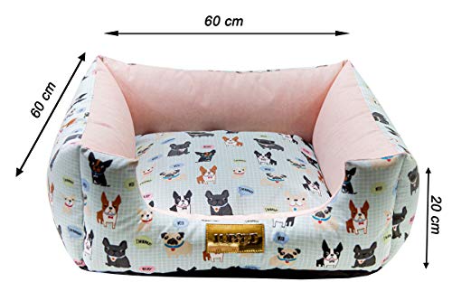 Cama Impermeável Para Cachorro Luppet Pequeno Médio Porte até 10kg Rosa Cachorro G