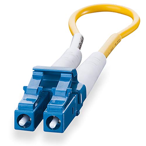 Os2 Lc Fiber Optic Loopback Cable, Singlemode 9/125 (Os2), Duplex Lc/Pc Connectors For Testing Applications #TOP9