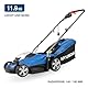 Hyundai Elektro-Rasenmäher LM3301E mit Mulchfunktion, Elektromäher, Mulcher, Mäher (33cm, 1300W, 35L Korb, 5-fache zentrale Höhenverstellung)